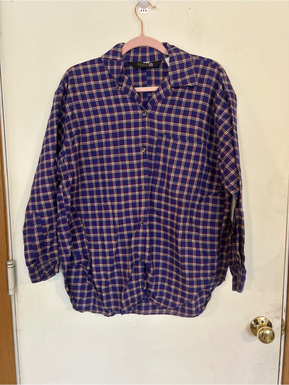 Vintage The North Face woman's Medium Plaid button down 100% cotton